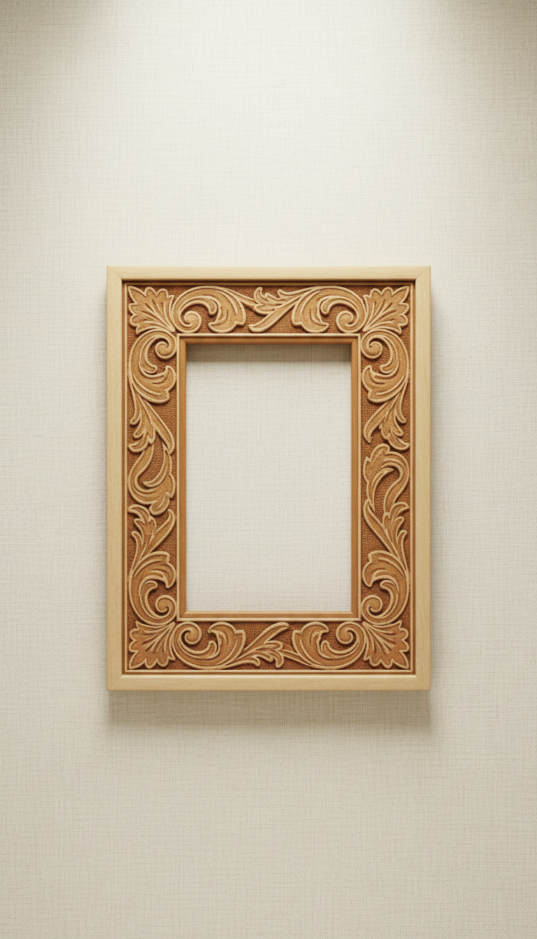 Engraved Oak Memorial Photo Frame