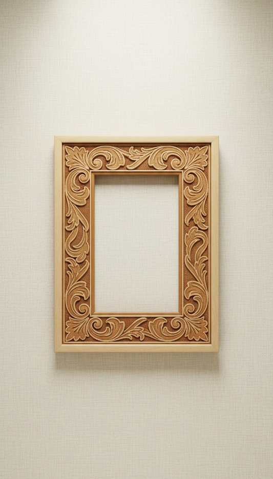 Engraved Oak Memorial Photo Frame